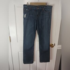David Kahn darkwash distressed jeans